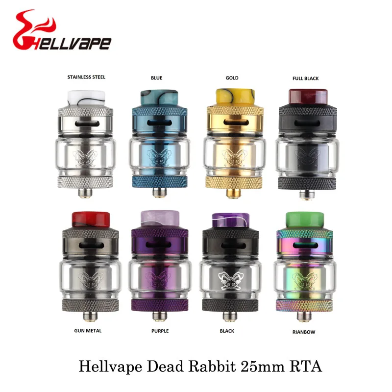 Электронная сигарета Hellvape Dead Rabbit 25 мм RTA 2 мл/4 5 мл распылитель с полимерным