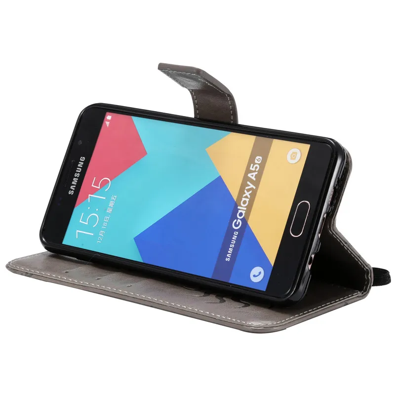 Для Samsung Galaxy A5 2016 Чехол кошелек чехол для телефона из искусственной кожи A510 A510F