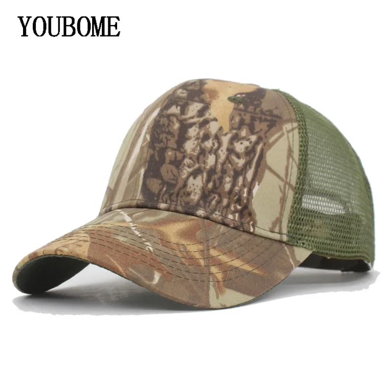 Кепка YOUBOME камуфляжная сетчатая для мужчин и женщин брендовая бейсболка