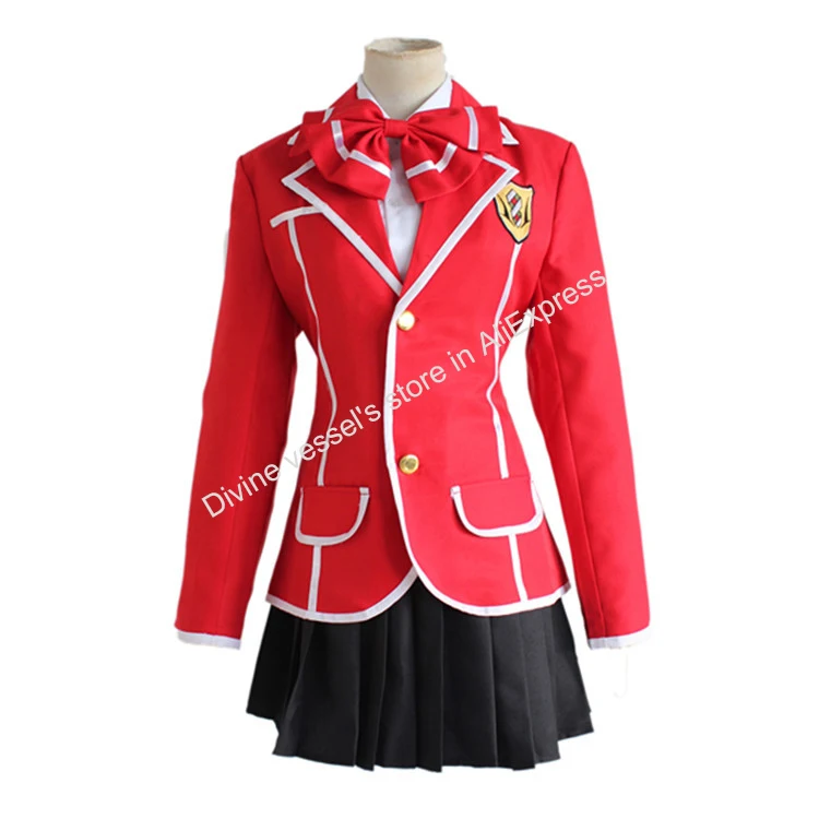 Женский костюм для косплея Guilty Crown Tennouzu High School Inori Yuzuriha школьная форма |
