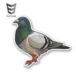Виниловая наклейка EARLFAMILY 13 см х 9 см с голубем, наклейка для ноутбука, автомобиля, мотоцикла, переноски, птицы, автомобиля, наклейки для грузовика, фургона, стекла, окна