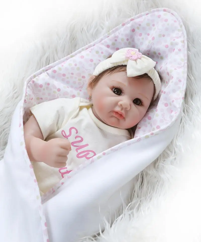 

Boneca Bebes reborn Realista 22"55cm silicone reborn baby girl dolls toys for child real alive newborn princess toddler doll