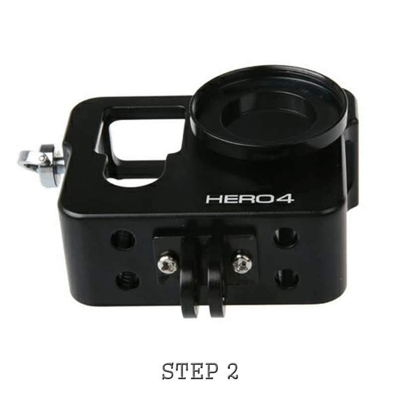 Gopro hero 4 3+ чехол Защитный корпус из алюминиевого сплава чехол+ фильтр Лен для Gopro Go pro hero 4 hero 3+ аксессуары для камеры