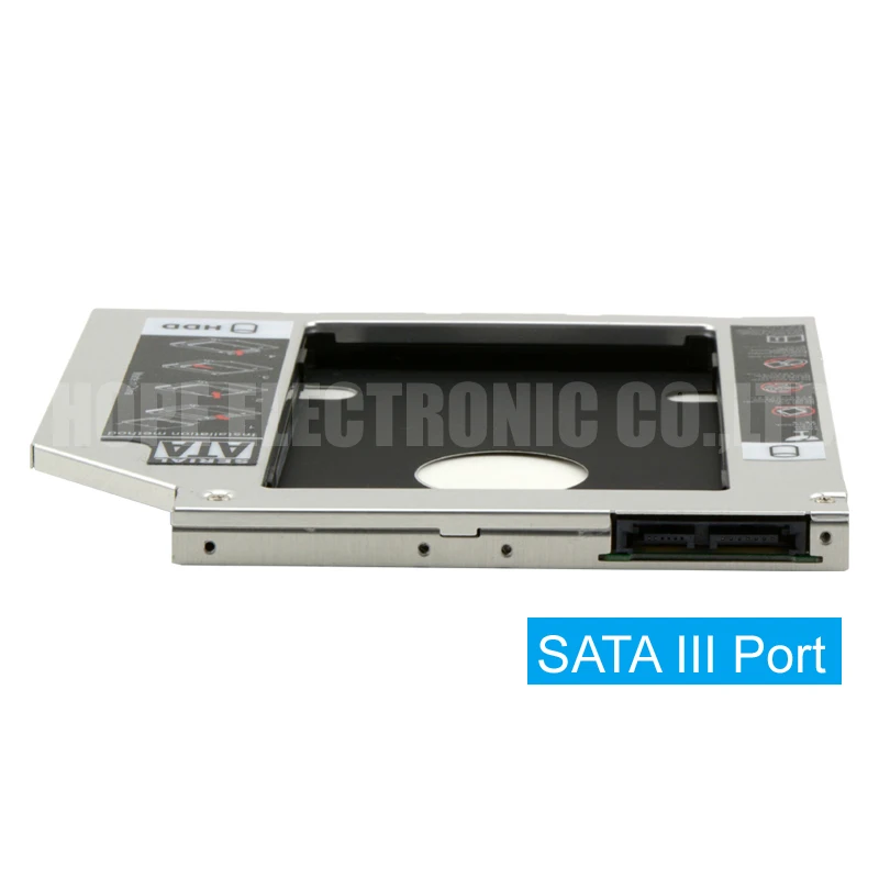 Новый 12 7/9 5 мм SATA 3 0 2nd HDD Caddy 2 &quot2 ТБ SSD чехол Корпус жесткого диска для ноутбука DVD ROM