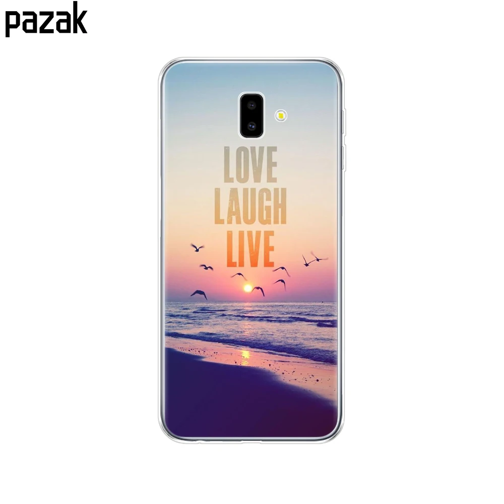 52412 Для samsung J6 J6+ чехол coque мягкий чехол из термополиуретана и силикона для samsung Galaxy J6Plus J 6 Plus J610 J610F Capas противоударный - Цвет: 52412