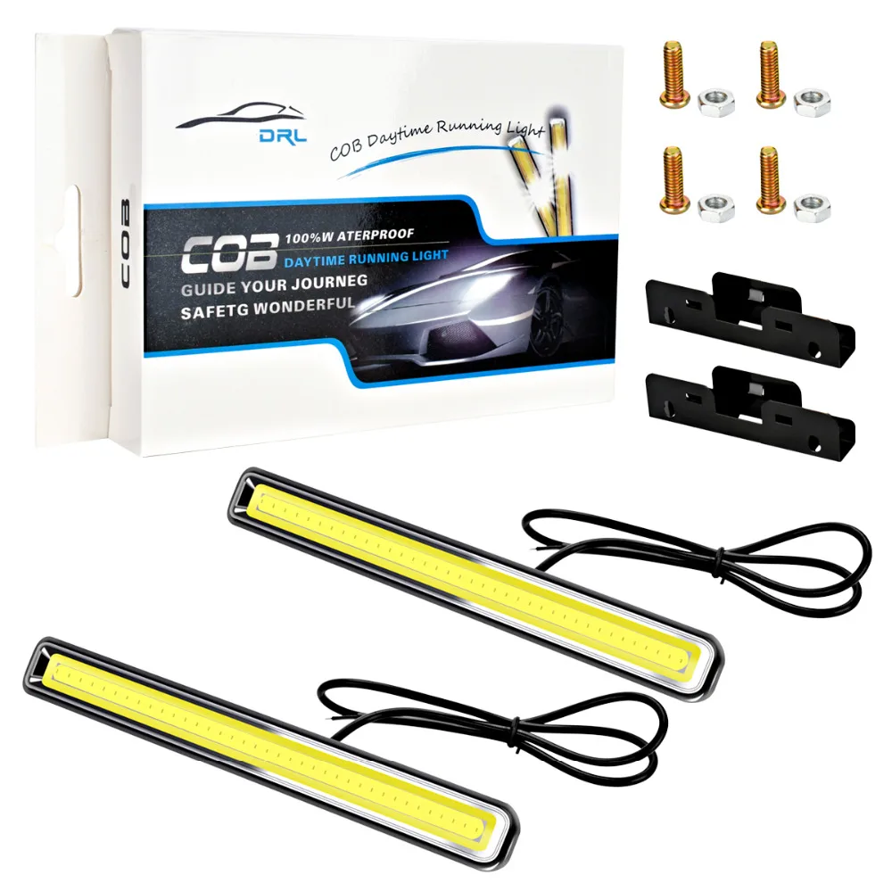 2 шт. стайлинга автомобилей ультра яркий светодиодный дневные ходовые огни DC 12V