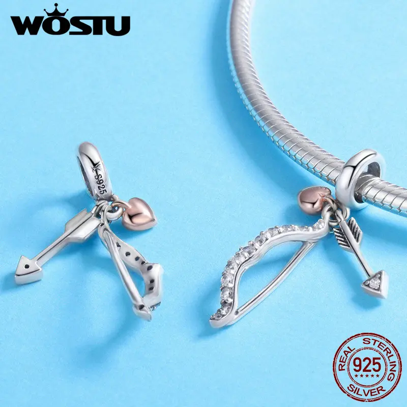 Женский классический браслет WOSTU ювелирное изделие из стерлингового серебра 925