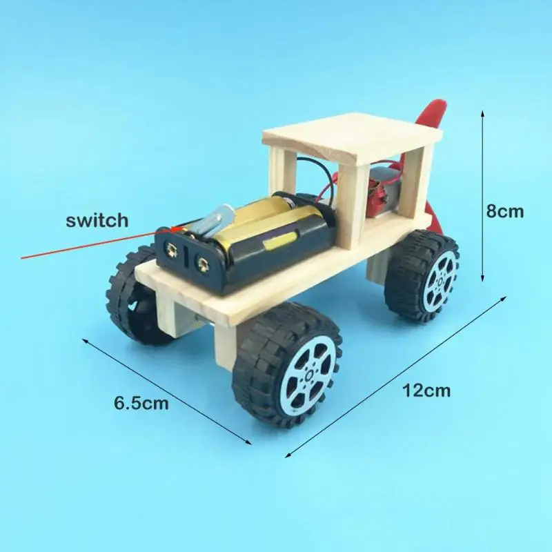 Diy Электрический ветряной автомобиль собранный пазл научная фантастика