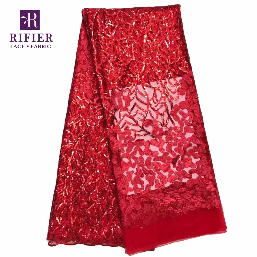 2018 высокое качество Чистая свадебная кружевная ткань новые нигерийские пайетки