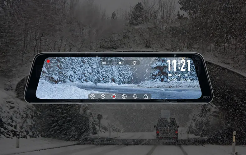 JADO A650 X4 поток зеркало заднего вида видеорегистратор Даш камера Эра avtoregistrator 10 ips сенсорный экран HD 1080P Автомобильный видеорегистратор камера ночного видения