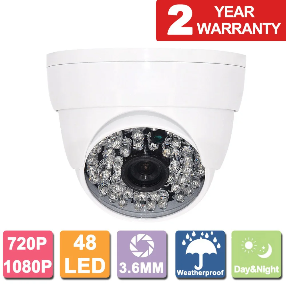 JeaTone AHD 720 P/1080 P 1.0MP/2.0MP купол Камера охранных видеонаблюдения Системы Авто IR С