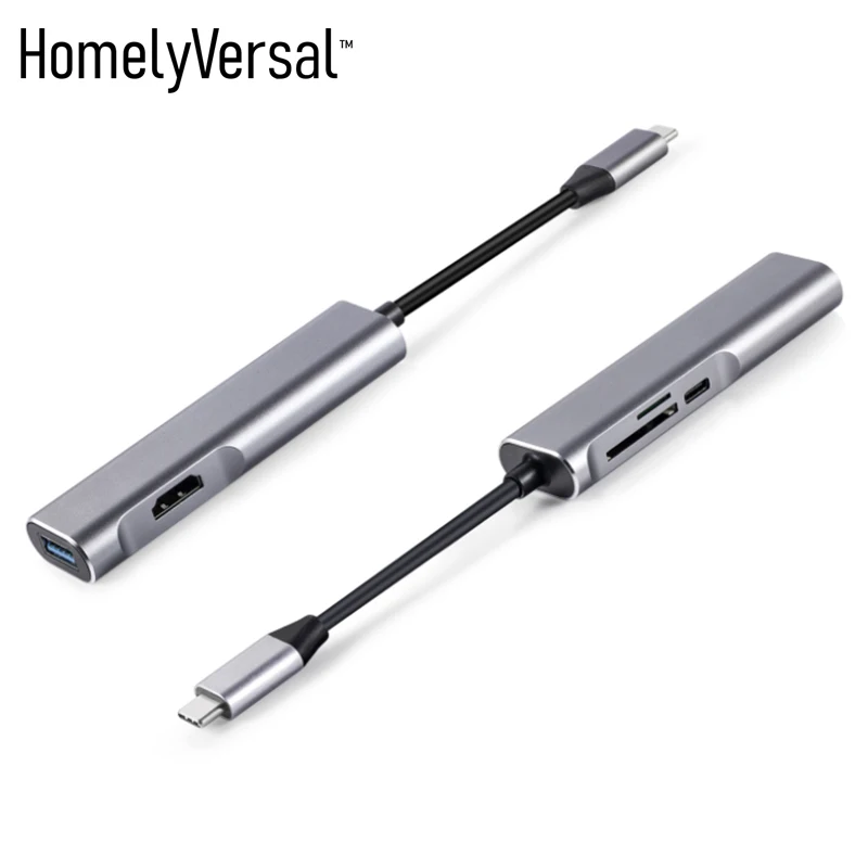 Homelyversal USB 3,0 Универсальная док-станция с двойным дисплеем Поддержка HDMI+ SD/TF usb портов подключение к телевизору с телефоном