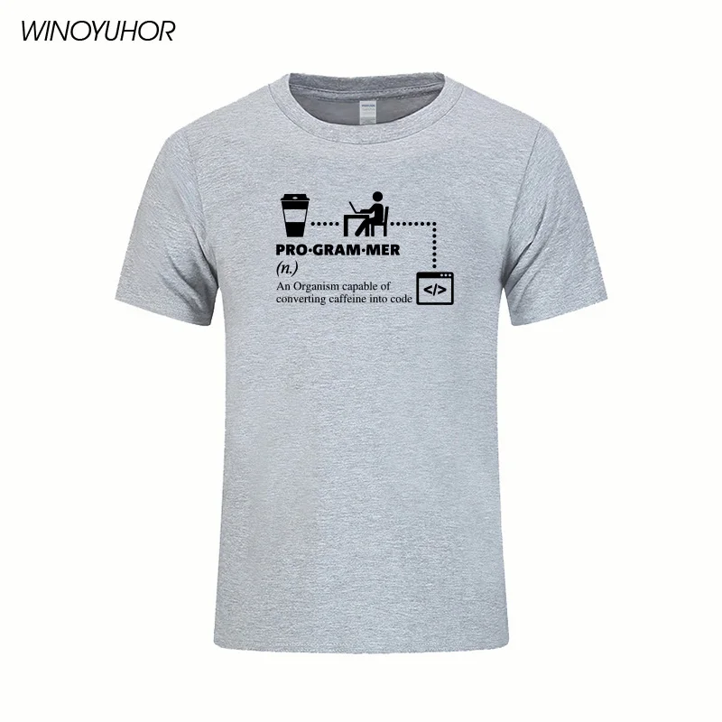 Программист футболки мужские IT Guy Techie Coder Geek Забавные футболки мужские летние новинка футболка компьютерный инженер подарок Топы - Цвет: gray