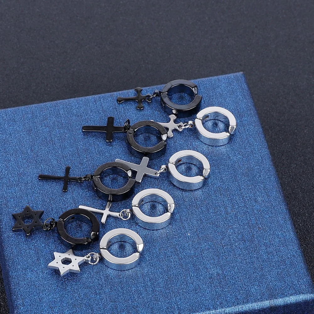 1 шт. Модные популярные серьги из нержавеющей стали нержавеющая сталь череп с