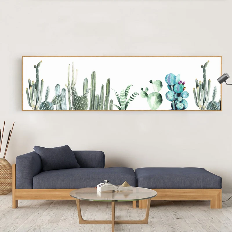 SURE LIFE Nordic Cactus Flower Poster Plant Canvas Printing Paintings Wall Art Pictures Bedroom Living Room Home Office Decor | Дом и сад