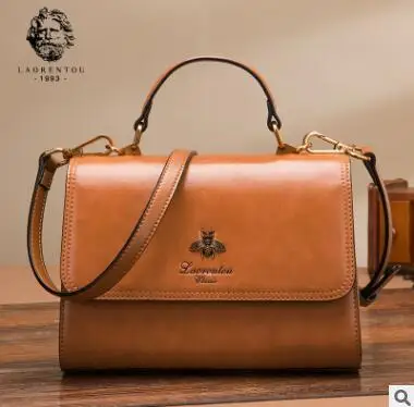 Brown Новые женские сумки-тоут роскошные сумки женские дизайнерские сумки через плечо Модные сумки и сумки через плечо женские кожаные сумки - Цвет: Brown