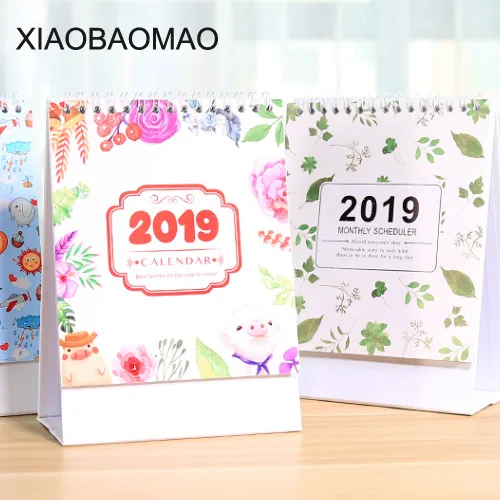 2019 настольный календарь Еженедельный планировщик Ежемесячный план чтобы