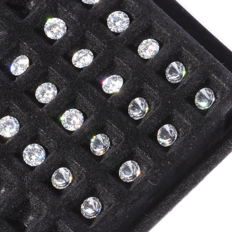 Драгоценные камни Transgems 1 шт. 5 мм F цвет моиссанит камень аналог алмаза вес 0 6ct