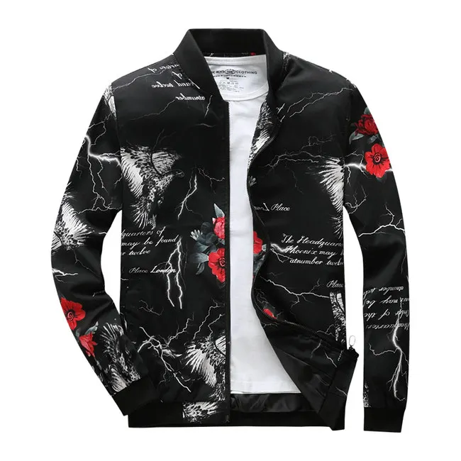 color 1 Новинка, осенние модные мужские куртки и пальто, приталенная Куртка jaqueta masculina, куртка-бомбер AXP183 - Цвет: color 1