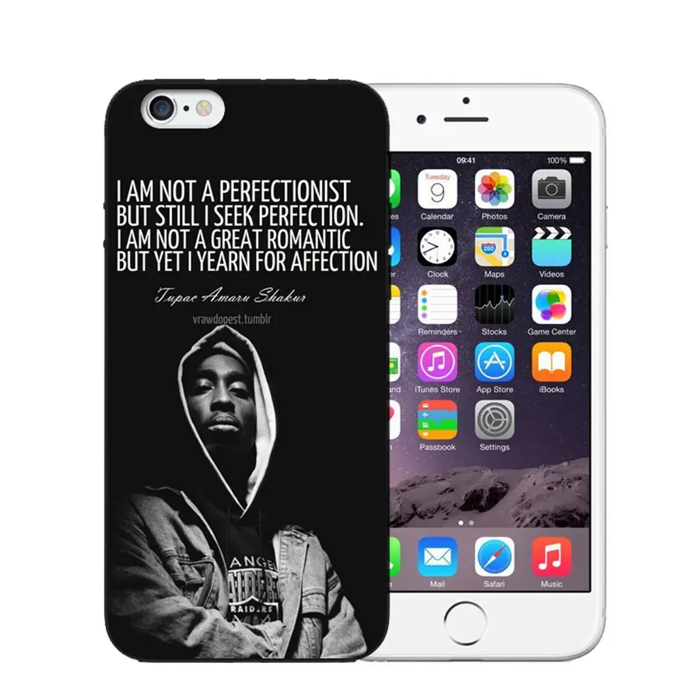 Чехол для телефона 2Pac Tupac Shakur силиконовый чехол iPhone 5S SE 6 6S Plus 7 7Plus 8 8Plus X Мягкая