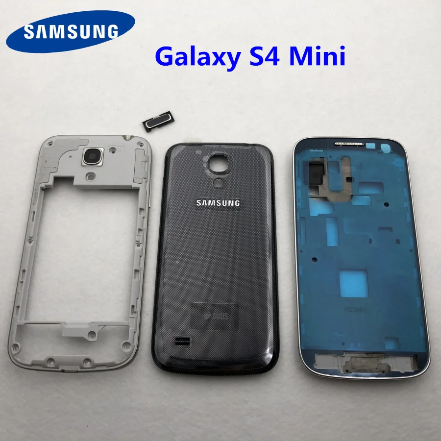 Для Samsung Galaxy S4 Mini i9190 i9195 i9192 полный корпус передняя рамка средняя Крышка