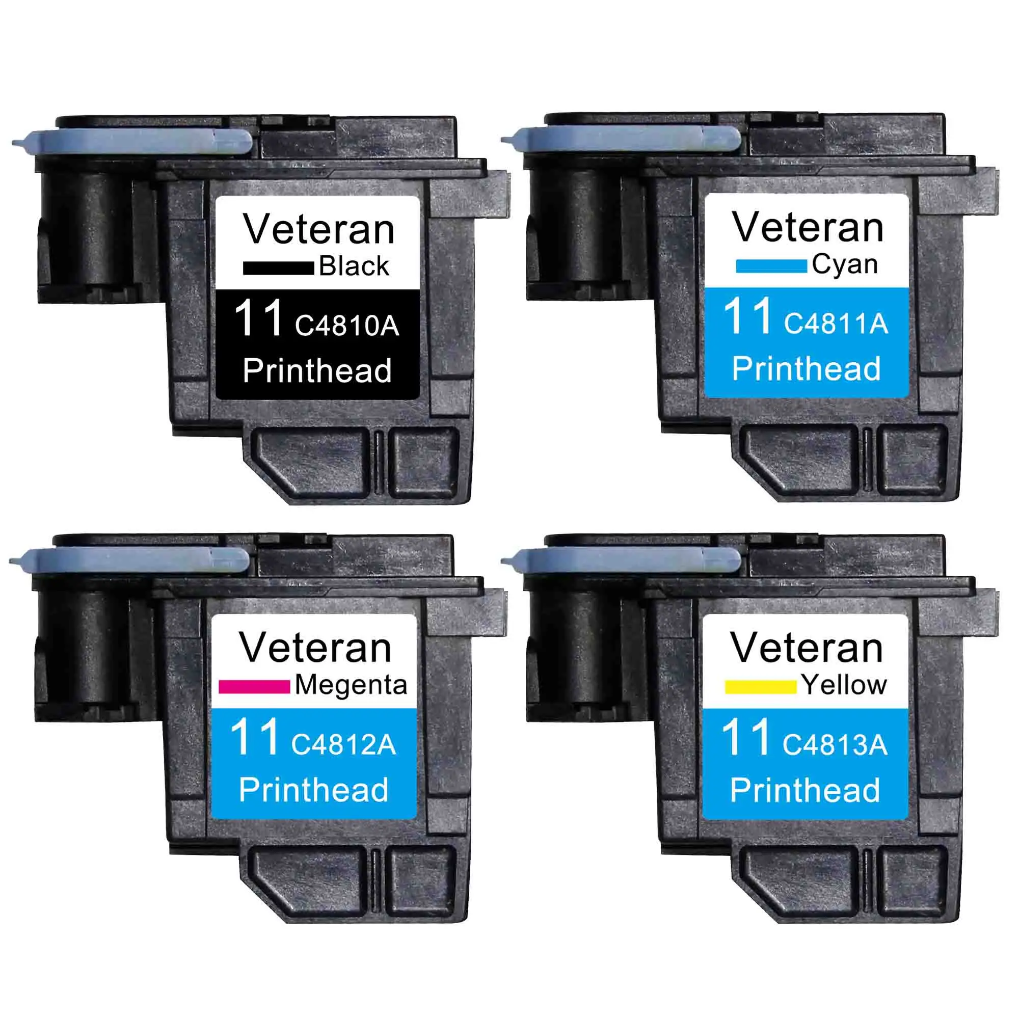 Ветеран заменяемая печатающая головка для hp 11 hp 11 C4810A C4811A C4812A DesignJet 100 110 111 120 120nr 500 500ps 510 - Цвет: 1 set (B C M Y)