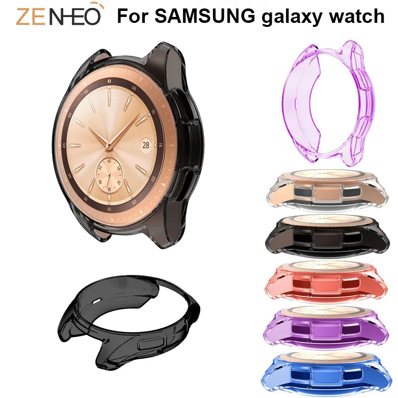 

TPU Protector Case Cover Shell For Samsung Galaxy Watch 42MM Protective Shell Cover 360 Degree frame For Galaxy Watch 42MM Cases