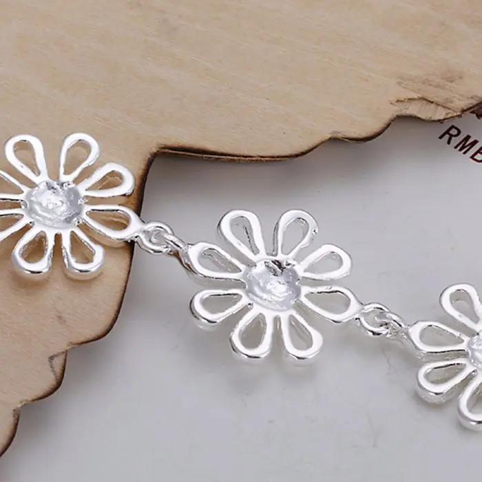 Браслет с серебряным покрытием модные ювелирные изделия из серебра 925 пробы