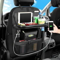 leather car seat organizer can hanging car storage box multi function car backrest storage bag car accessories car storage