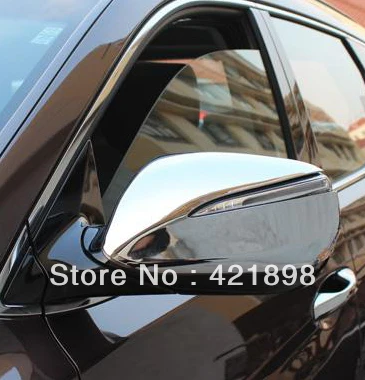 Для Hyundai Santa Fe 2013 2014 2015 2016 ABS Хромированная боковая зеркальная крышка отделка |