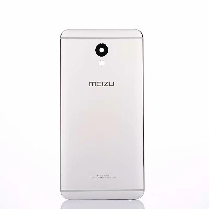 Серебристый M5Note, корпус для Meizu M5 Note, металлическая задняя крышка на батарейке, запасные части для мобильного телефона, чехол с объективом камеры - Цвет: Серебристый