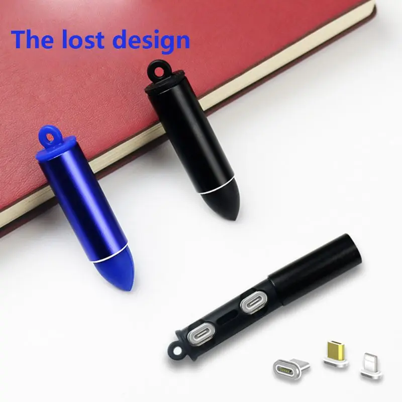 Магнитный ящик для хранения с разъемом типа C Micro USB Противоугонный защитный рукав