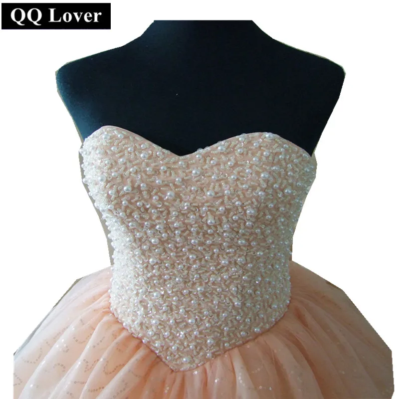 QQ Lover 2019 Newest Elegant Beaded Ball Gown Wedding Dress Robe De Mariage | Свадьбы и торжества