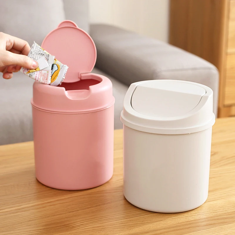 Junejour Органайзер Пластиковый мини-Настольная мусорный ящик разное бочки коробка