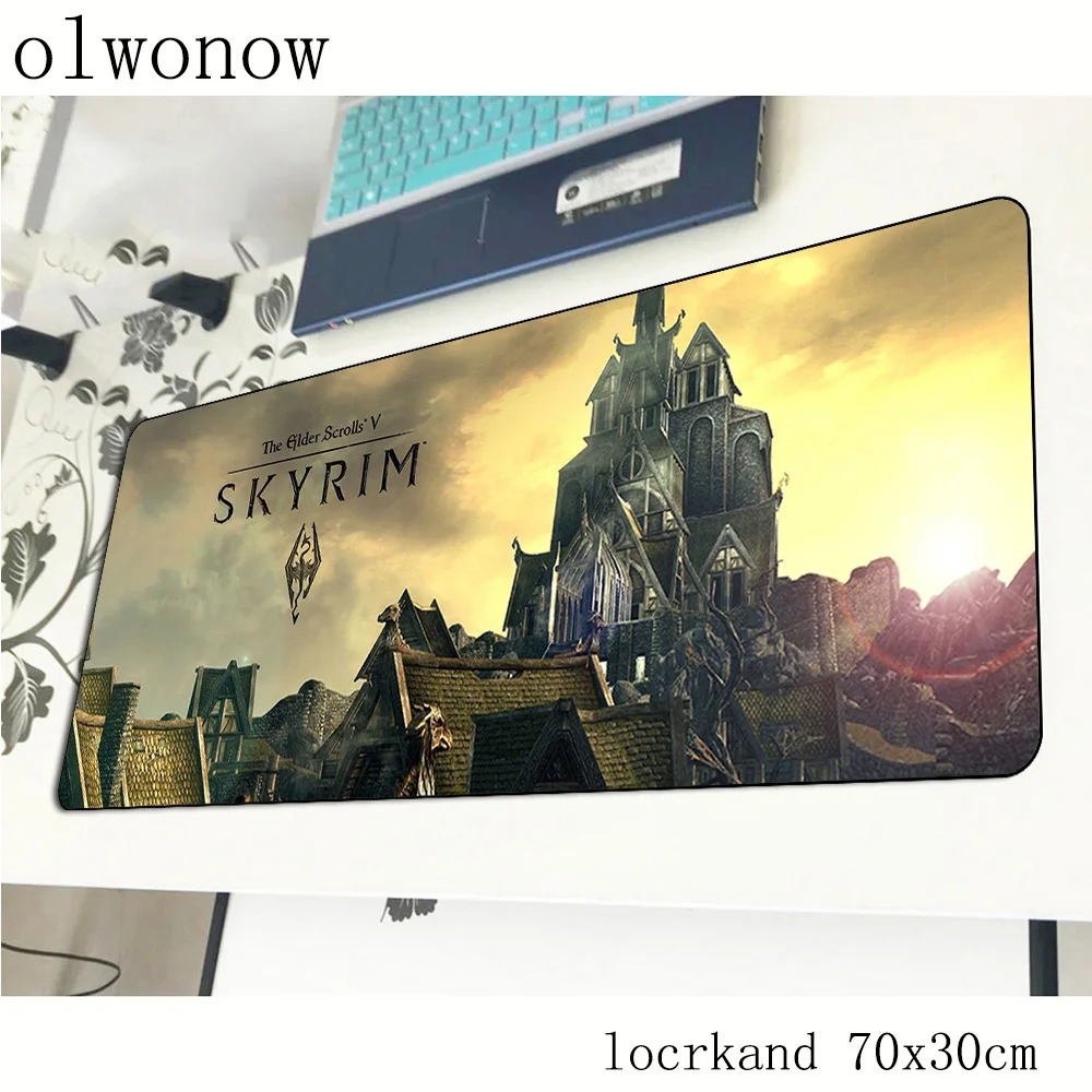 Skyrim коврик для мыши геймер лучший 700x300x3 мм игровой большой восхитительный
