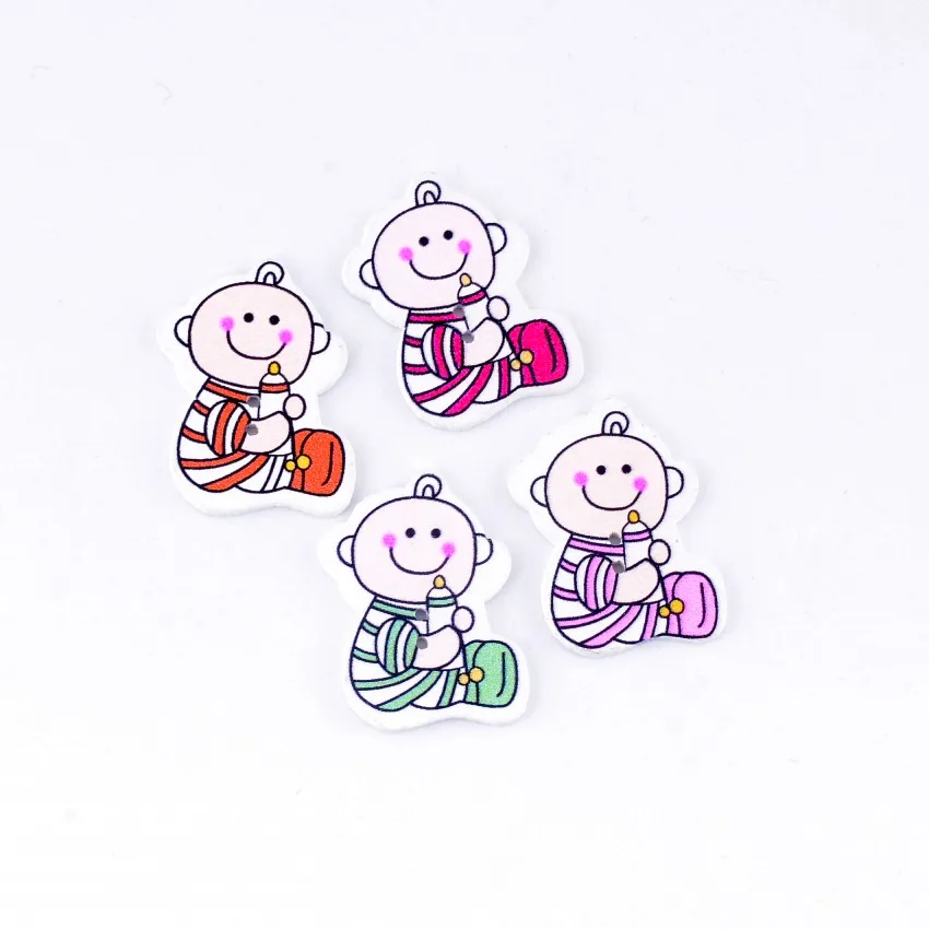 Деревянные пуговицы для скрапбукинга с 2 отверстиями 22x31 мм 10 шт. | Дом и сад