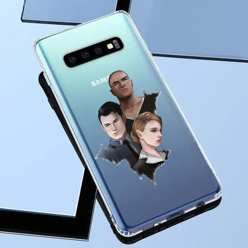Детройт стал человеком Android RK800 Коннор Кара Мягкий силиконовый чехол для телефона