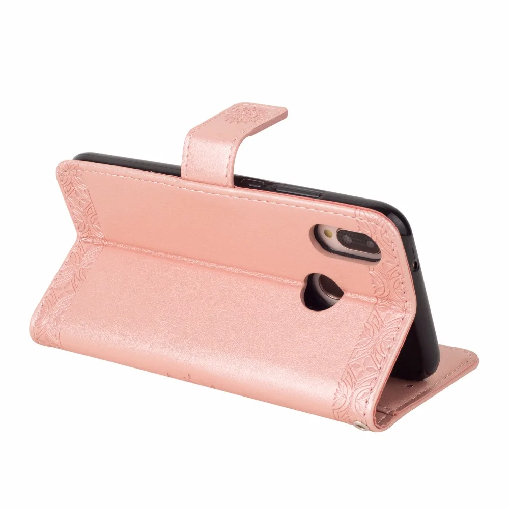 Мобильный телефон Coque Футляр чехол для huawei P20 Lite P20Lite с мягким силиконовым высоким качеством тотемный принт из искусственной кожи флип-кошелек