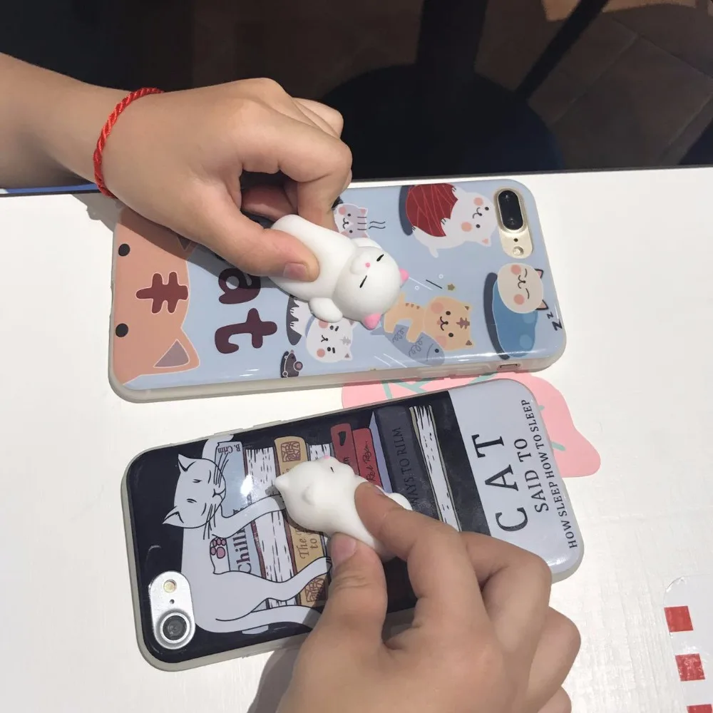 10 шт./лот JKing мягкими телефон чехол для iPhone 5S 6 S 3D Симпатичные мягкие силиконовые