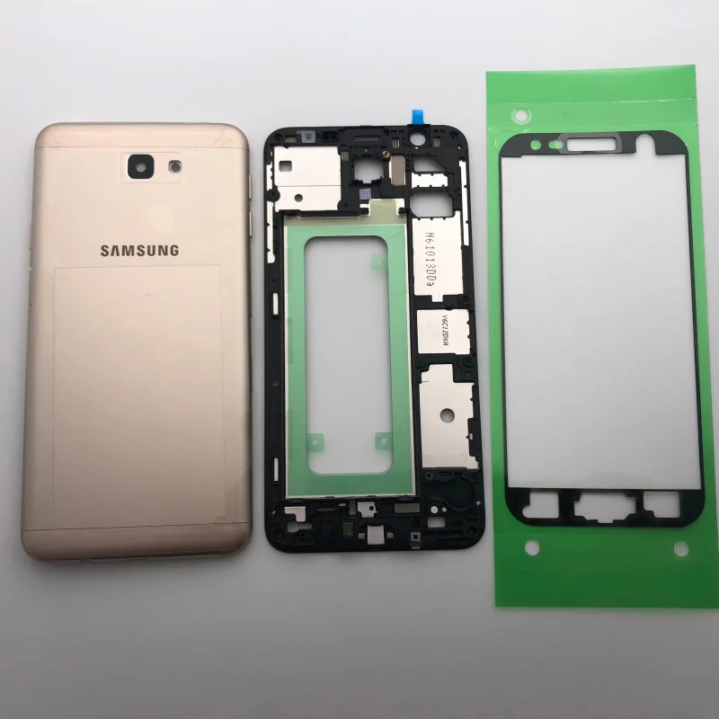 Оригинальная Крышка батарейного отсека задняя крышка корпуса для Samsung Galaxy J7 Prime