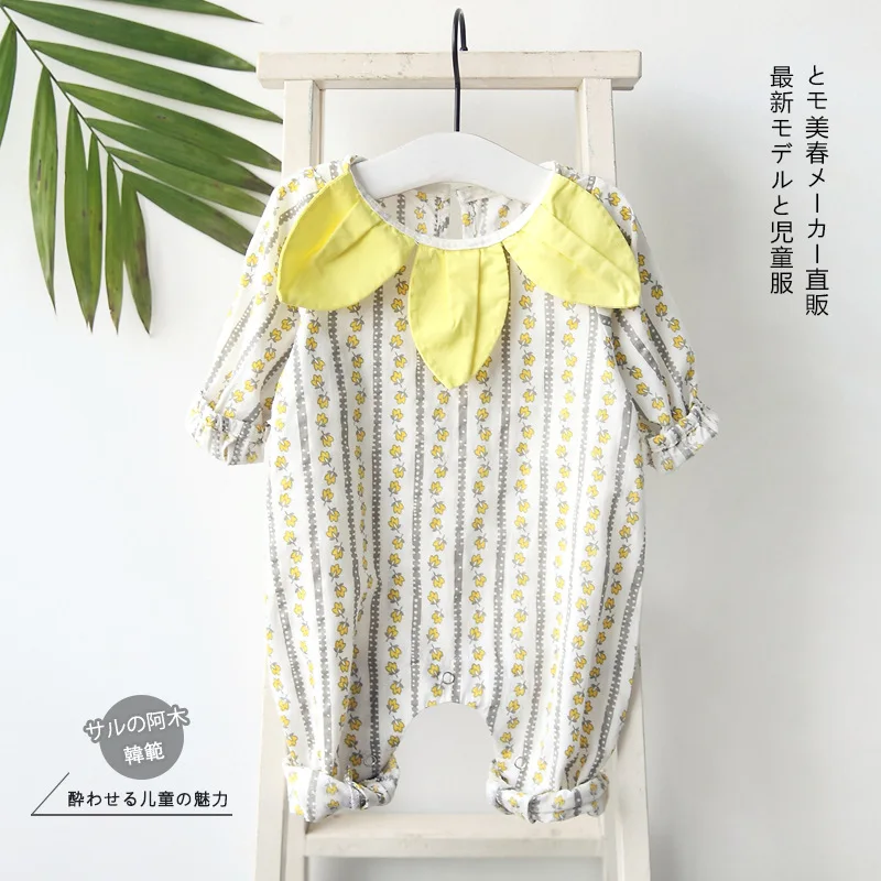 Ins/Лидер продаж Дети для маленьких девочек оборки Комбинезоны Комбинезон с