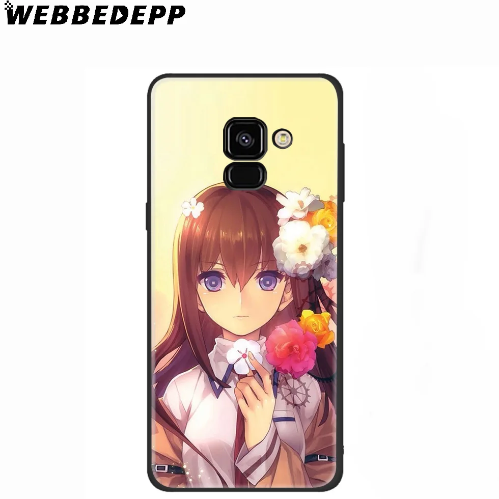 WEBBEDEPP Steins Gate аниме силиконовый чехол для Samsung Galaxy A3 A5 A6 A7 A8 A9 A10 A20 A30 A40 A50 A70 M10 M20 M30 |