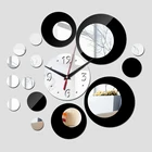 Новые настоящие кварцевые часы настенные для гостиной двухцветные 3d геометрические наклейки для домашнего декора натюрморт diy зеркальные часы акриловые