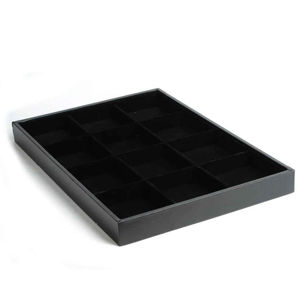 Чехол для ювелирных украшений из искусственной кожи бархатный лоток ожерелья