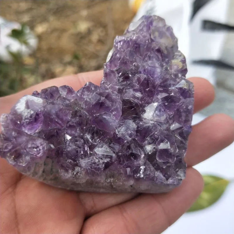 Натуральный Аметист сырой резной камень Любовь кварц Фиолетовый Кристалл