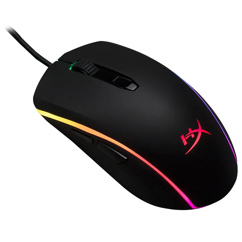 Игровая мышь Kingston HyperX RGB Lighting проводная 16000 DPI с высочайшим чипом Pixart 3389 3327