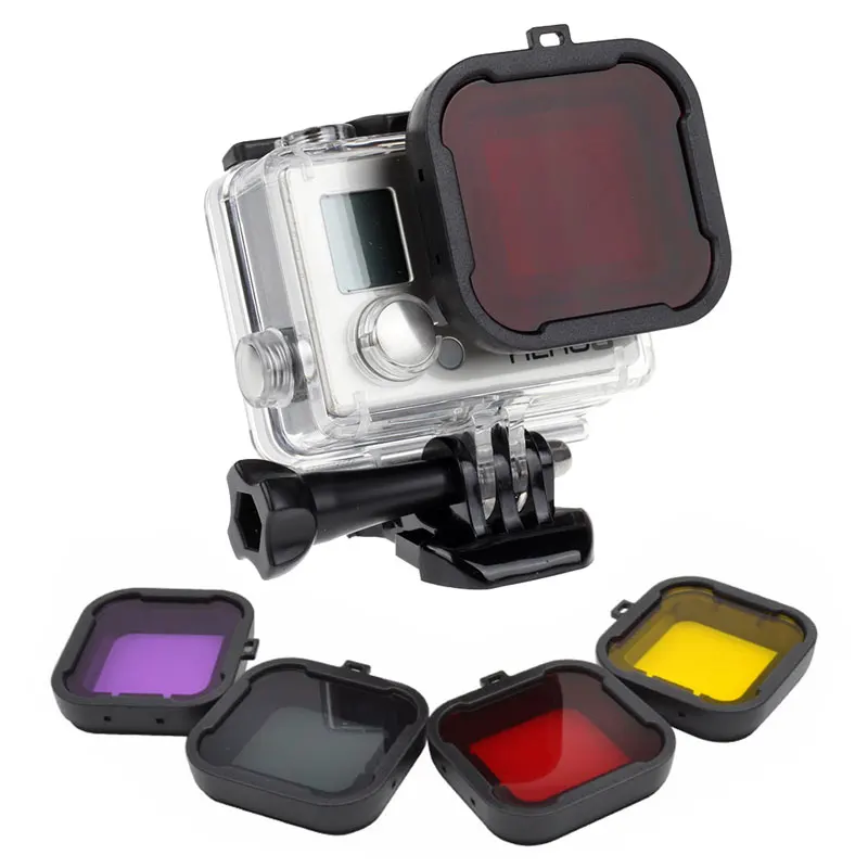 Водонепроницаемый чехол для камеры 30 метров подводный защитный Gopro Hero 4 3 + Go Pro