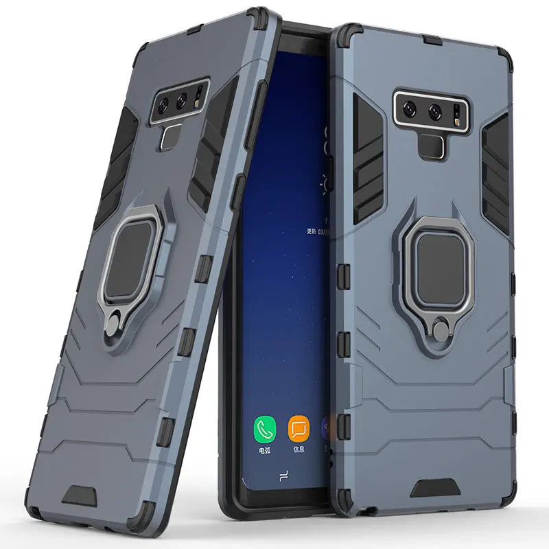 Blue ZNP роскошные чехлы с подставками чехол для samsung Galaxy S10 S9 S8 A8 J4 J6 плюс держатель чехол для телефона с кольцом для samsung Note 9 A7 A8s A9 чехол - Цвет: Blue