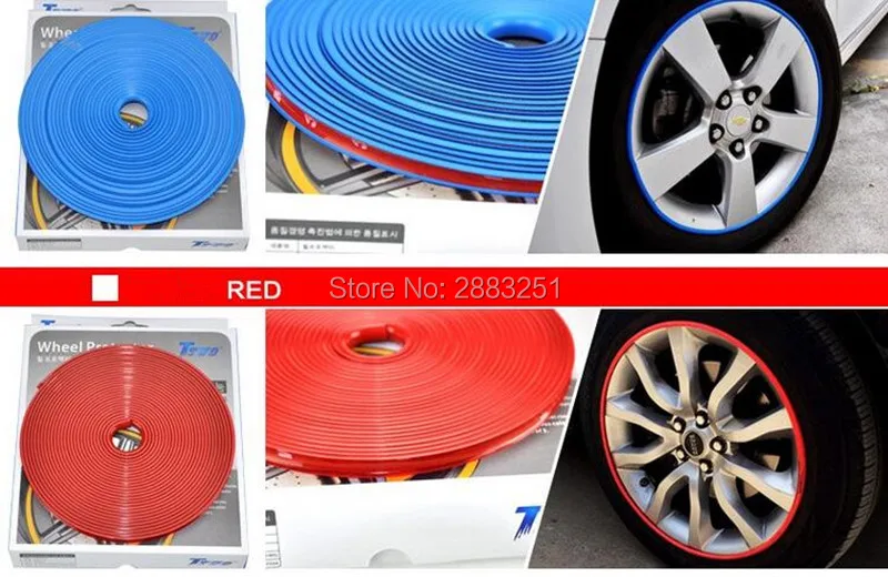 8 м Автомобильная Стайлинг наклейка на ступицу колеса Декоративная полоса для