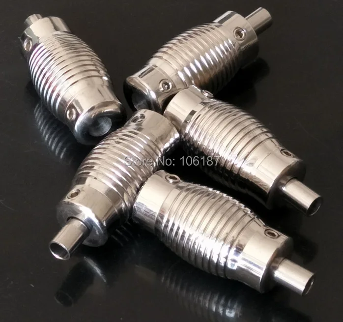 2Pcs 22mm New Arrival Silver Stainless Steel Tattoo Machine Tubes Grips High Quality For Needles Tips Supply | Красота и здоровье